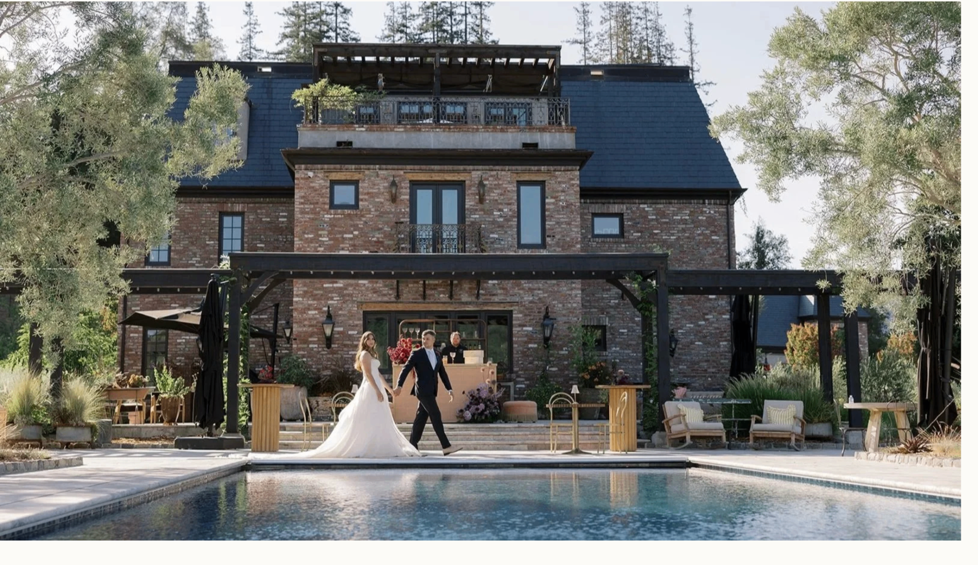 Beyond Wine Country — private estate setting in California wine country